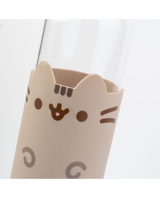Garrafa Cristal Pusheen - Bege Bege / Rosa-4
