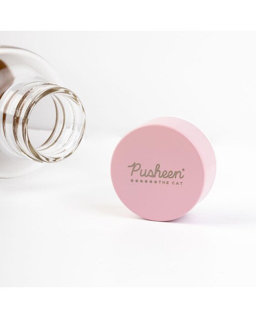 Garrafa Cristal Pusheen - Bege Bege / Rosa-5