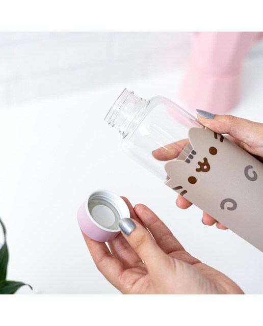 Garrafa Cristal Pusheen - Bege Bege / Rosa-7