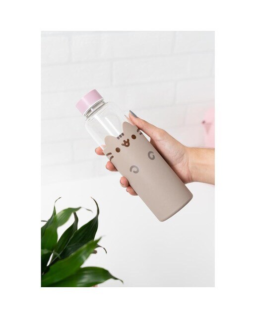 Garrafa Cristal Pusheen - Bege Bege / Rosa-8