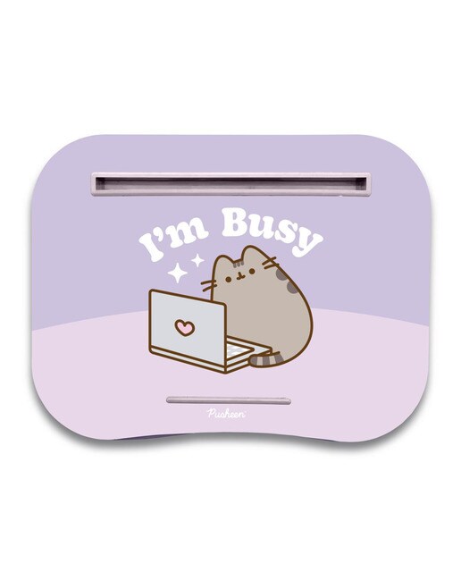 Suporte para computador portátil Pusheen Moments Erik roxo Lilás / Rosa-1