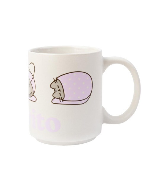 Caneca Pusheen Erik branca Branco / Lilás-2