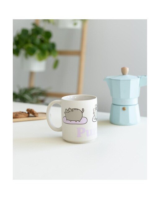 Caneca Pusheen Erik branca Branco / Lilás-5