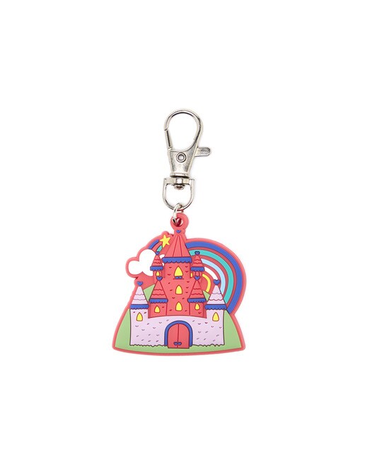 Porta-chaves infantil de castelo Draeger Rosa Estampado-1