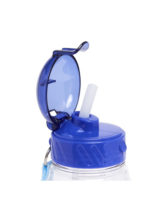 Botella infantil personaje Kids Gatita Princesa con rana Draeger Azul-3