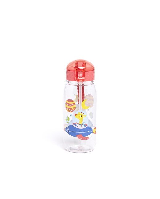 Garrafa para crianças nave espacial com personagem Kids girafa Draeger Salmão-1
