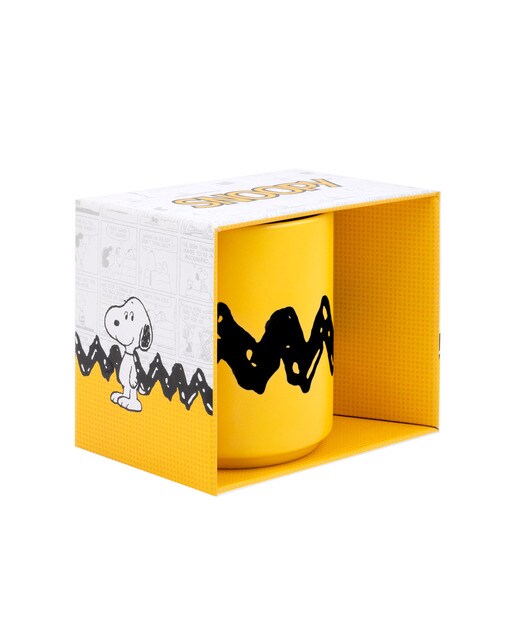 Caneca Snoopy charlie brown Erik amarelo Amarelo / Preto-2