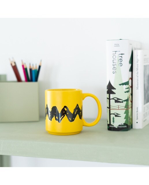 Caneca Snoopy charlie brown Erik amarelo Amarelo / Preto-7