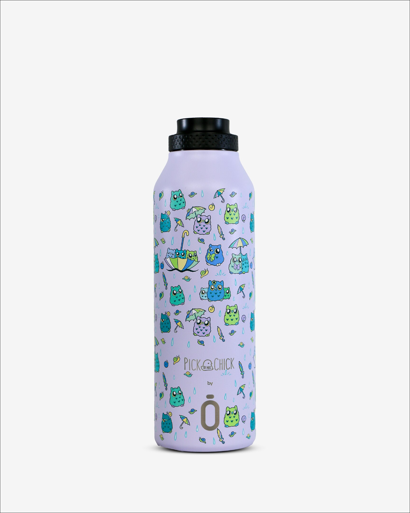 Botella termo acero inoxidable 500 ml buho Safta azul 5