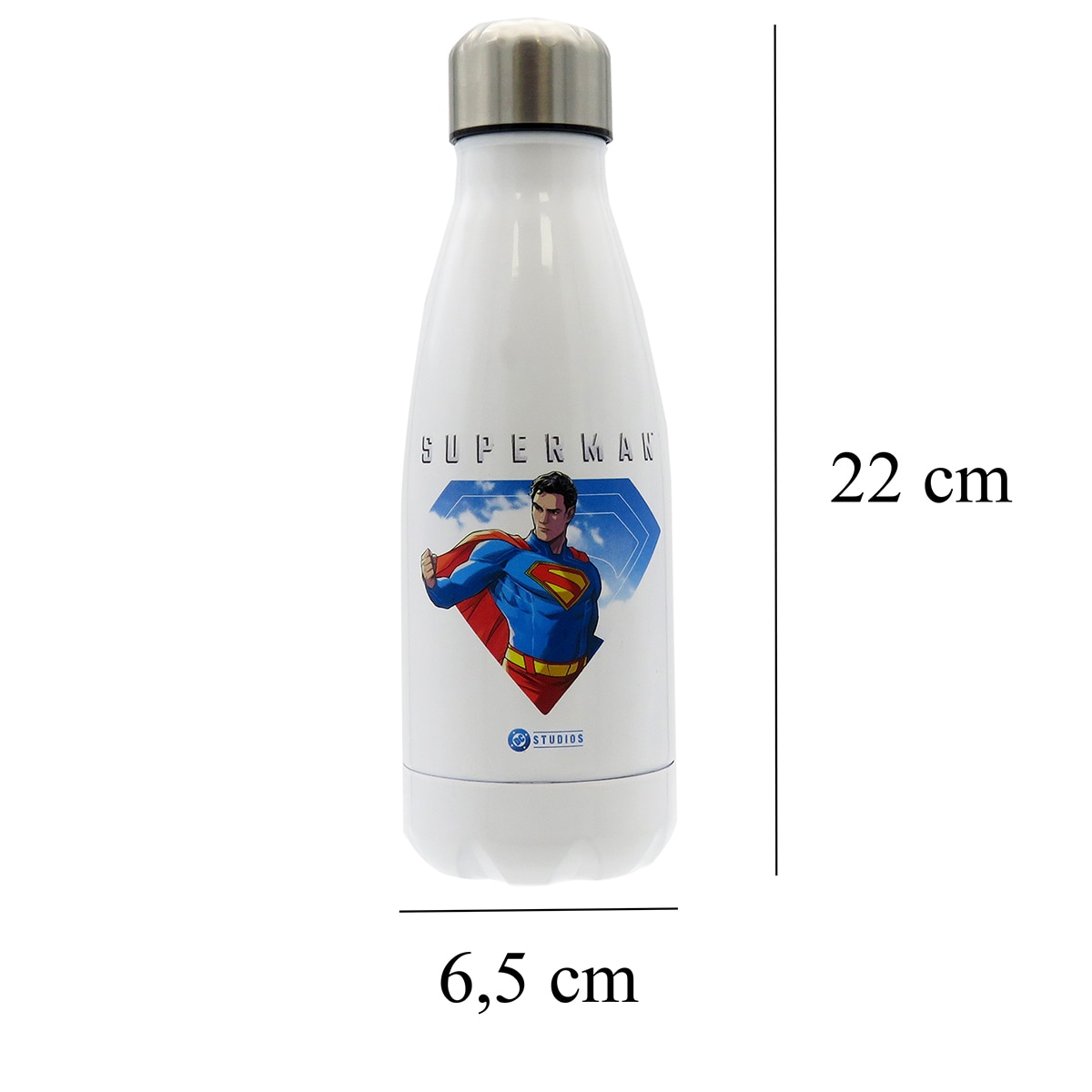 Garrafa de aço 550 ml Superman CyP Brands branco multicolorido Branco / Multicolor-6