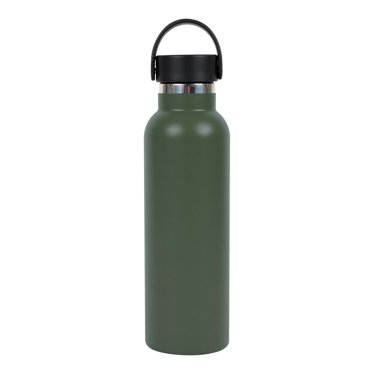 Garrafa Termo com Exterior em Borracha 600 ml Safta Verde Camo Verde-2