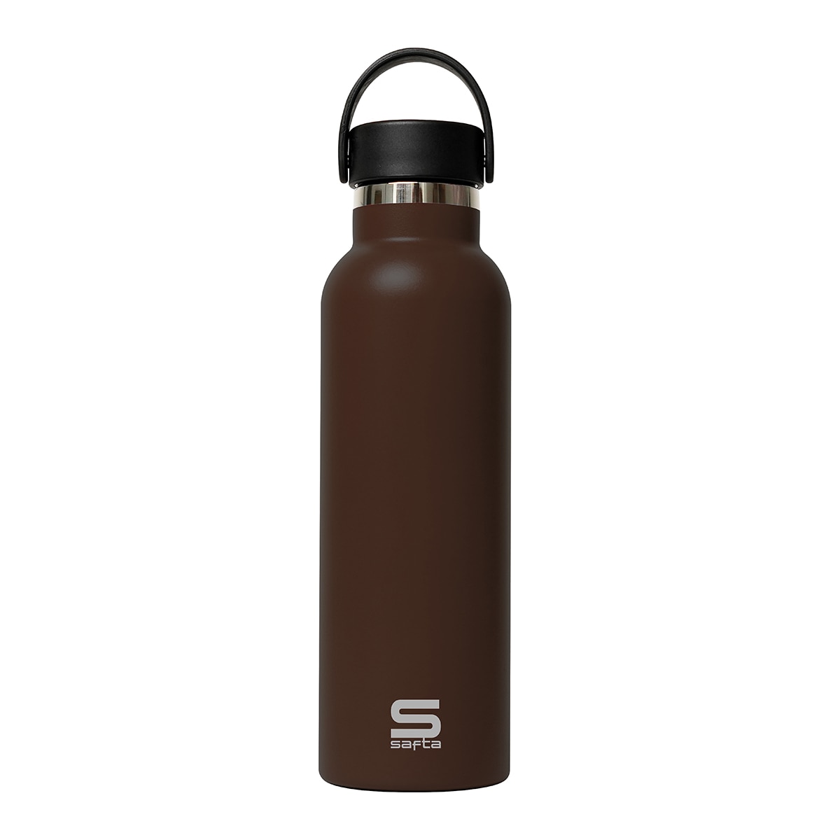 Imagem 0 de Garrafa Termo com Exterior em Borracha 600 ml Safta Chocolate