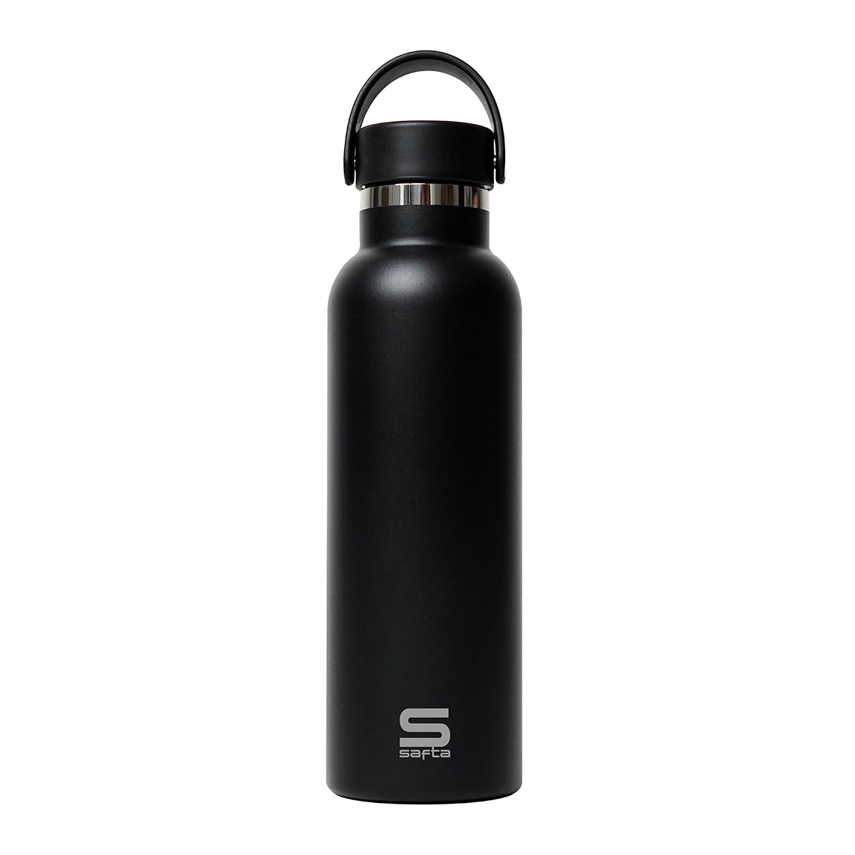 Imagem 0 de Garrafa Termo com Exterior em Borracha 600 ml Safta Preto