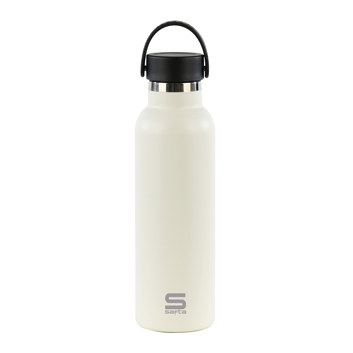 Imagem 0 de Garrafa Termo com Exterior em Borracha 600 ml Safta Branco