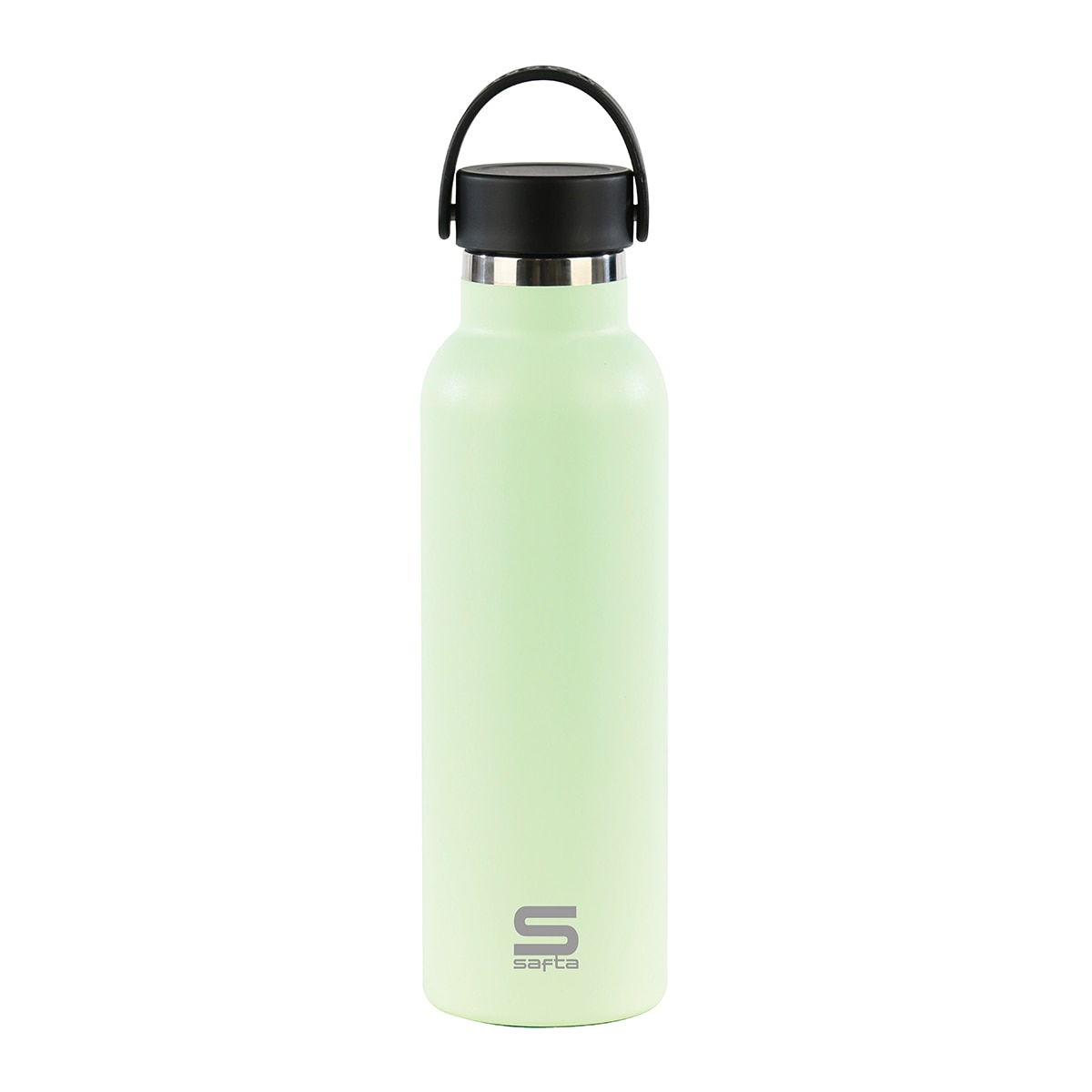 Imagem 0 de Garrafa Termo com Exterior em Borracha 600 ml Safta Verde Folha