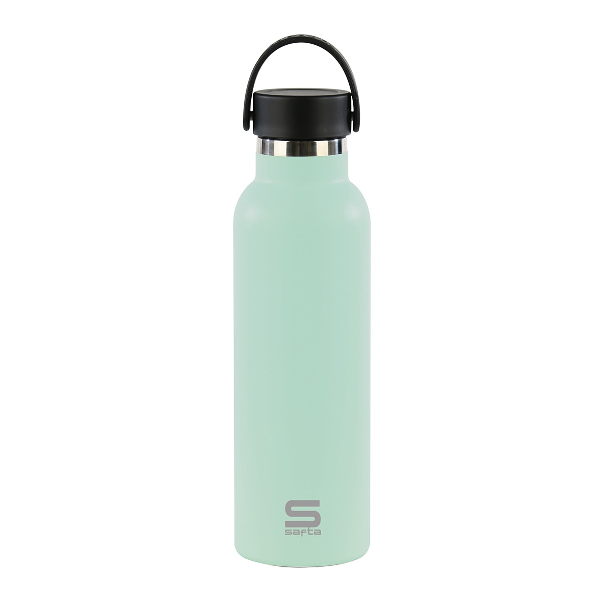 Imagem 0 de Garrafa Termo com Exterior em Borracha 600 ml Safta Verde Menta