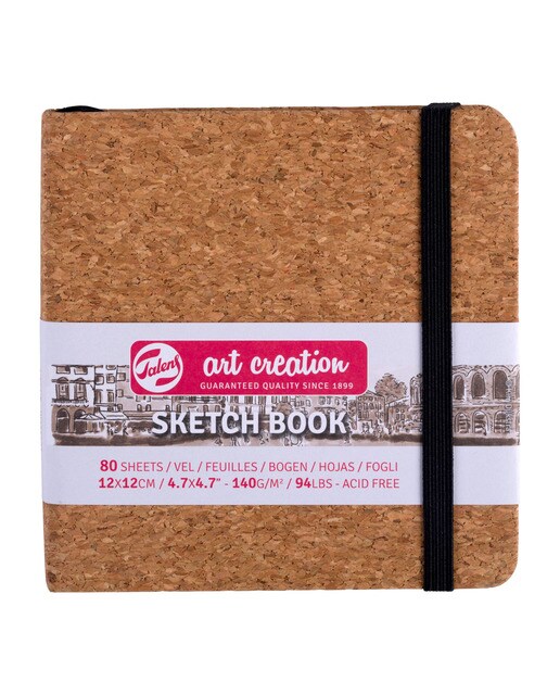 Imagem 0 de Bloco para Esboços com Capa de Cortiça Talens 12x12 cm - Multicolor