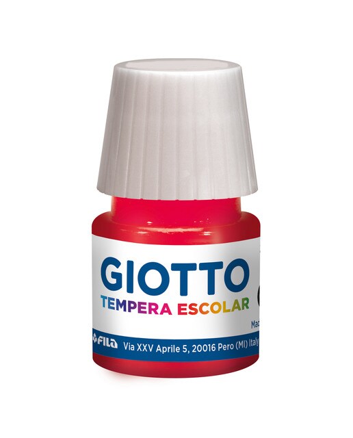 Guaches 6 unidades + Píncel Giotto 2