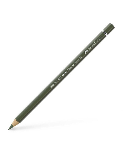 Lápiz de color Albrecht Dürer extraordinaria calidad acuarelable Faber-Castell verde óxido cromo opa Verde-1