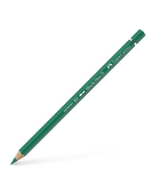 Lápiz de color Albrecht Dürer extraordinaria calidad acuarelable Faber-Castell verde ptalo oscuro Verde-1