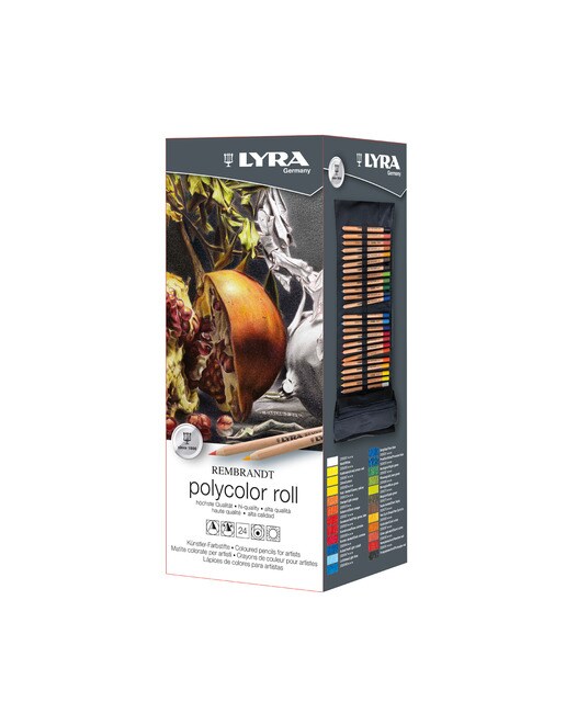 Imagem 0 de Estojo Enrolável de Tecido 24 Unidades Rembrandt Polycolor