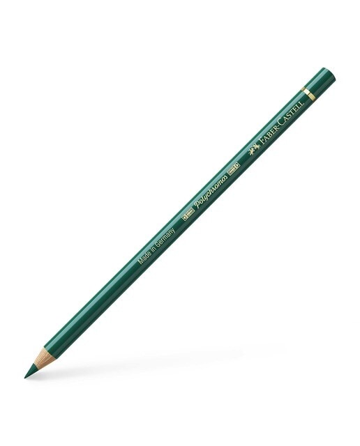 Lápiz de color Polychromos extraordinaria calidad Faber-Castell verde de hooker Verde-1
