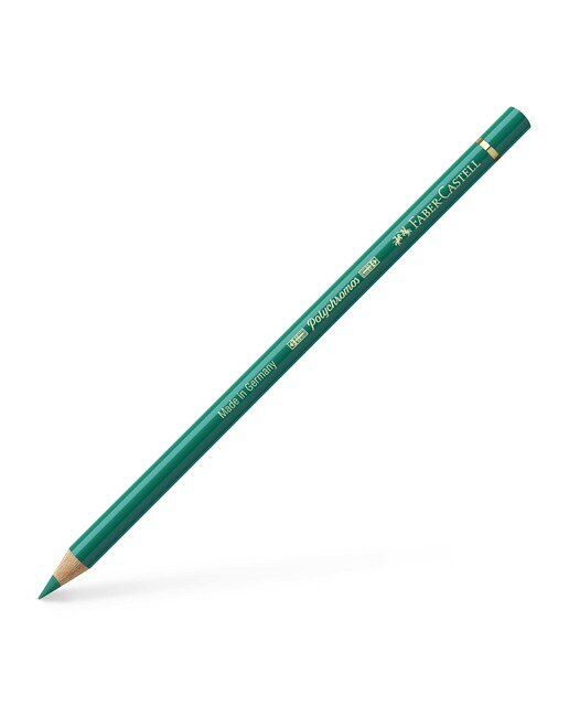 Lápiz de color Polychromos extraordinaria calidad Faber-Castell verde de ftalocianina Verde-1