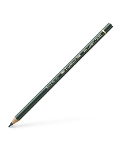Lápiz de color Polychromos extraordinaria calidad Faber-Castell óxido cromo verde Azul-1