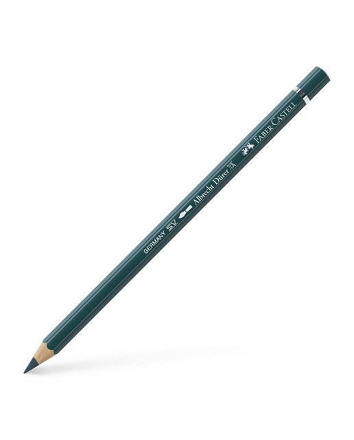 Lápiz de color Albrecht Dürer extraordinaria calidad acuarelable Faber-Castell verde cobalto oscuro Verde-1