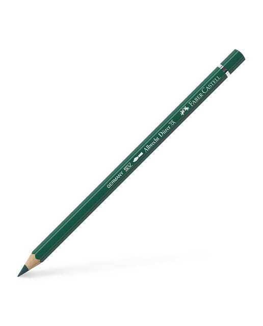 Lápiz de color Albrecht Dürer extraordinaria calidad acuarelable Faber-Castell verde de Hooker Verde-1