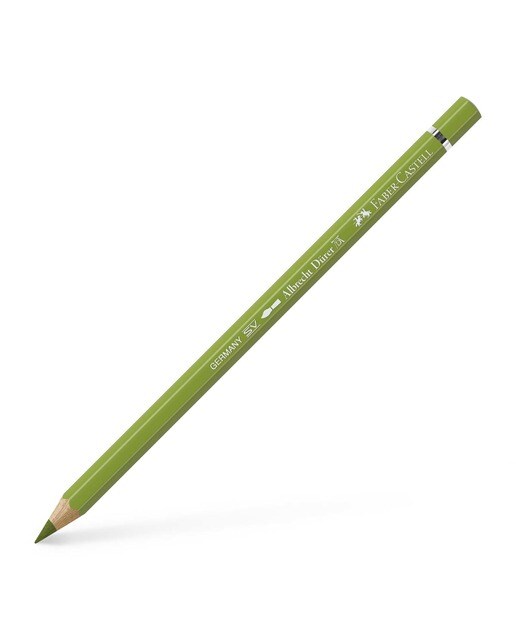 Lápiz de color Albrecht Dürer extraordinaria calidad acuarelable Faber-Castell verde tierra amarillento Verde-1