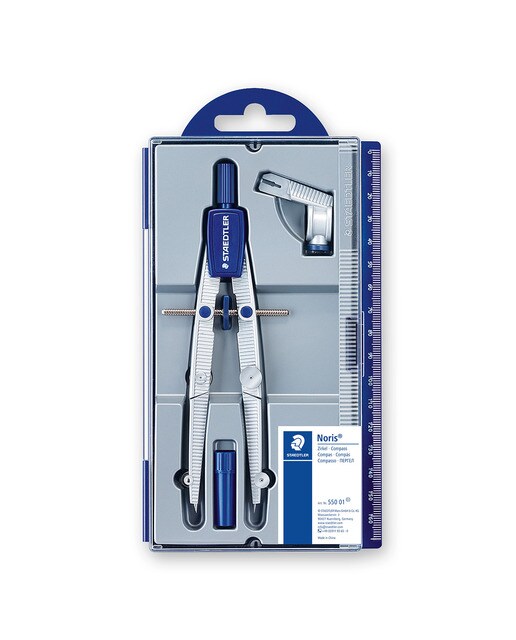 Imagem 0 de Compasso Escolar Noris Club com adaptador Staedtler