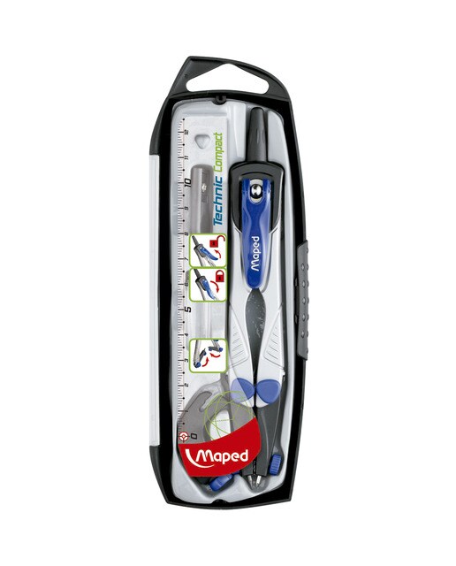 Imagen 0 de Compás Técnico 4 Piezas Technic Compact Maped gris