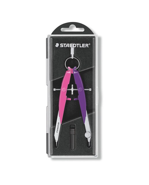Imagen 0 de Compás Metálico de Precisión Compases Mars 556 Staedtler Fucsia y Lila Neón