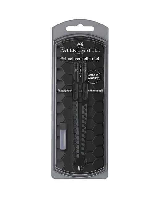 Compás de ajuste rápido con dos patas fijas con motivos de moda Faber-Castell Multicolor-3