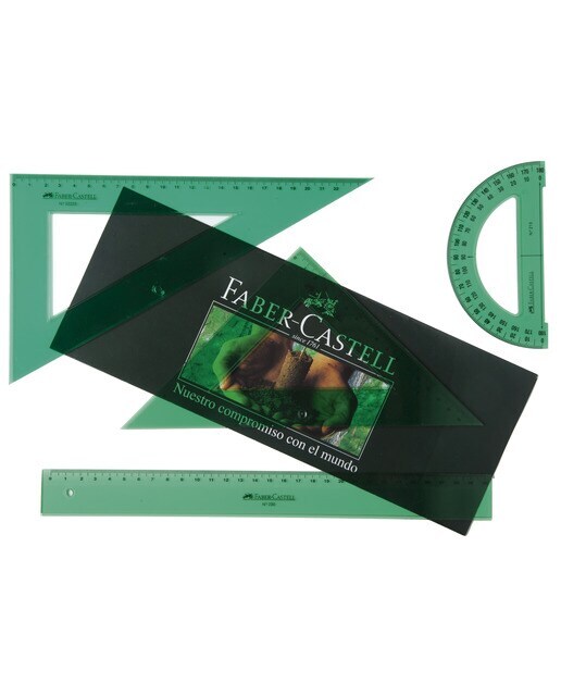 Juego de reglas escolares con horario Faber-Castell