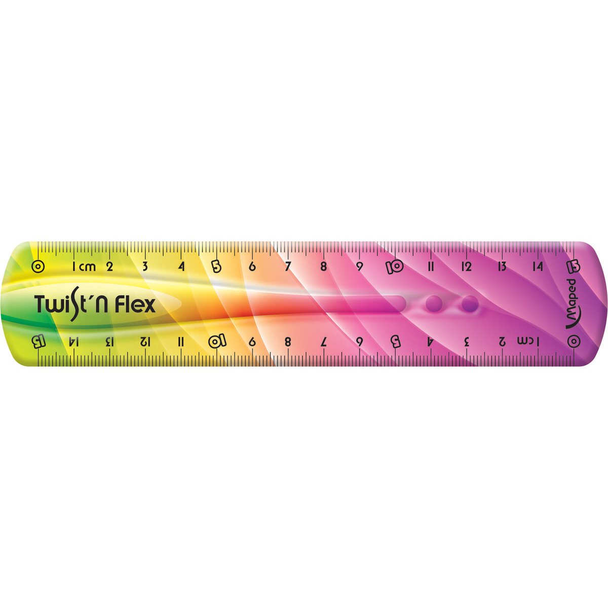 Regla flexible patrones 15 cm Twistnflex Maped multicolor Multicolor-4