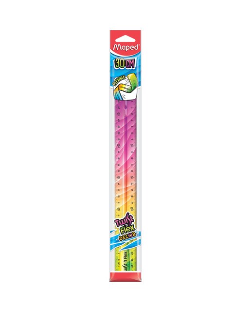 Imagen 0 de Regla flexible patrones 30 cm Twistnflex Maped multicolor