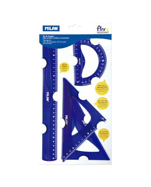 Kit de Traçado Flexível Flex&Resistant - Azul Translúcido Azul-1