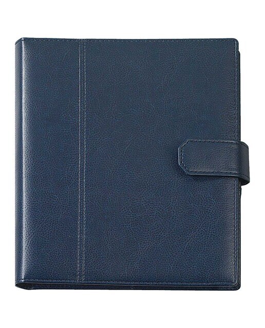 Agenda 2026 día página página 16x21 cm recambiable anillas Fontana Deusto azul multilingüe