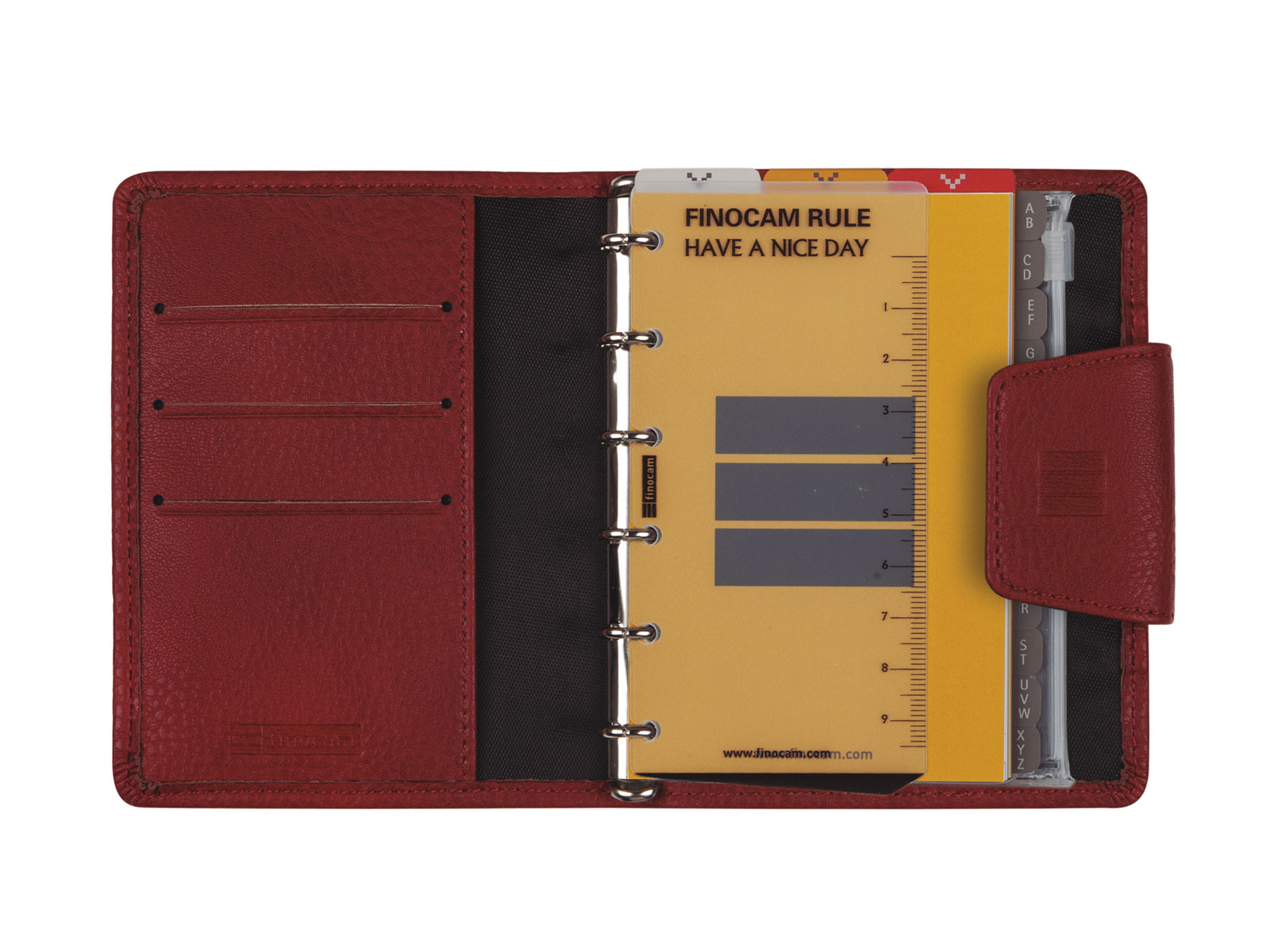 Agenda anillas año 2026 Classic Nova 602-73x114 mm Semana Vista Horizontal Finocam rojo castellano Rojo-3