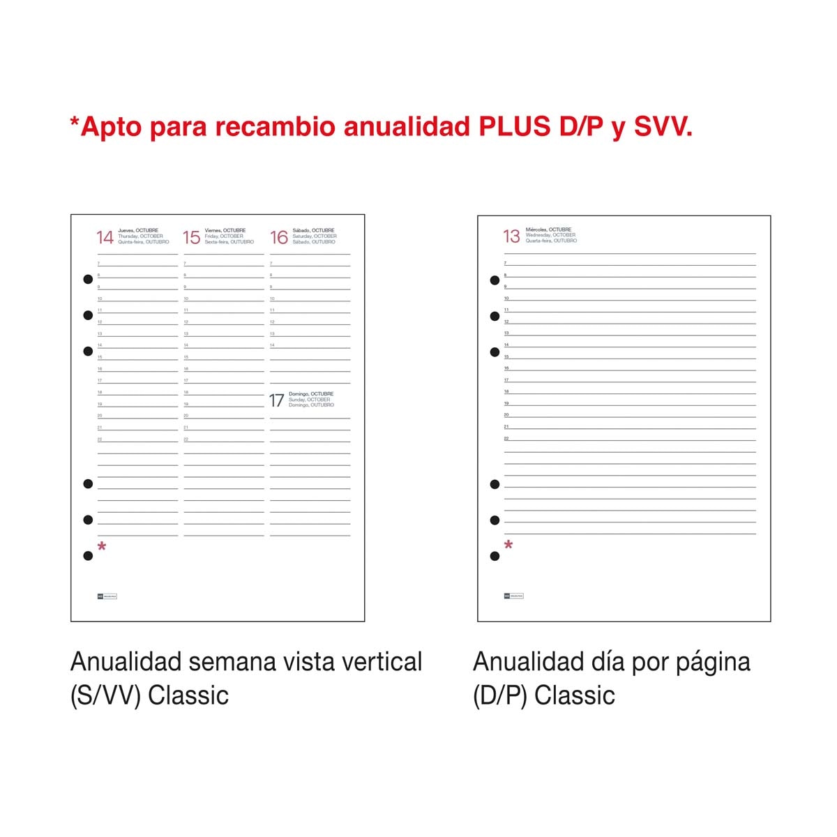 Agenda com Argolas Plus Vista Semanal 2027 - Verde Verde-8
