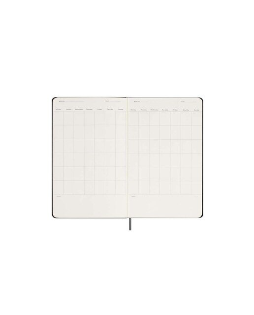 Agenda Large Sem Data Vista Semanal Capa Dura Inglês - Preto 3