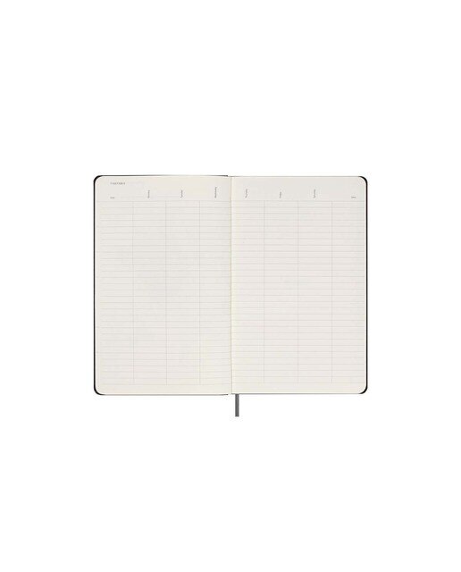 Agenda Large Sem Data Vista Semanal Capa Dura Inglês - Preto 5