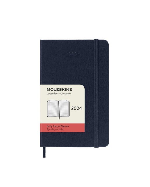 Imagem 0 de Agenda Pocket 2024 Um Dia por Página Capa Dura Inglês - Azul Safira