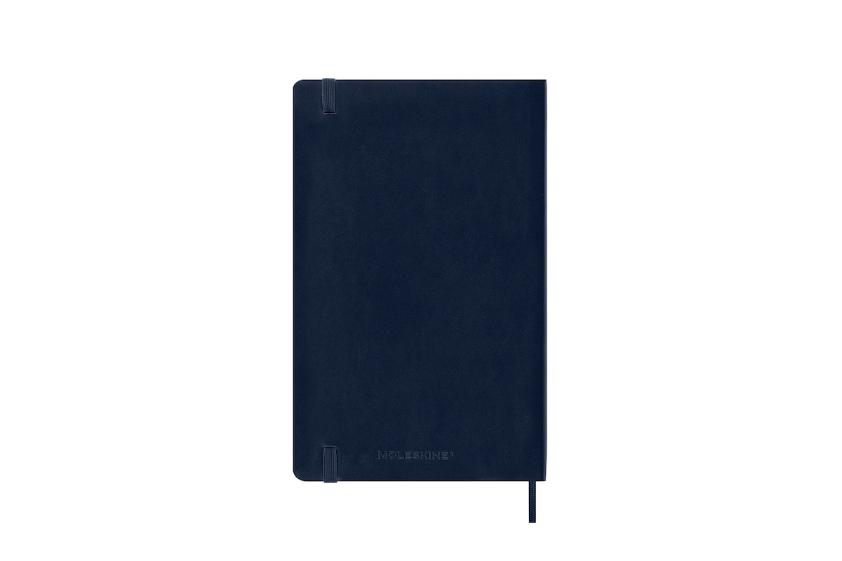 Agenda large de julio 2025 a diciembre 2026 semana vista tapa blanda Moleskine azul zafiro en inglés Azul-7