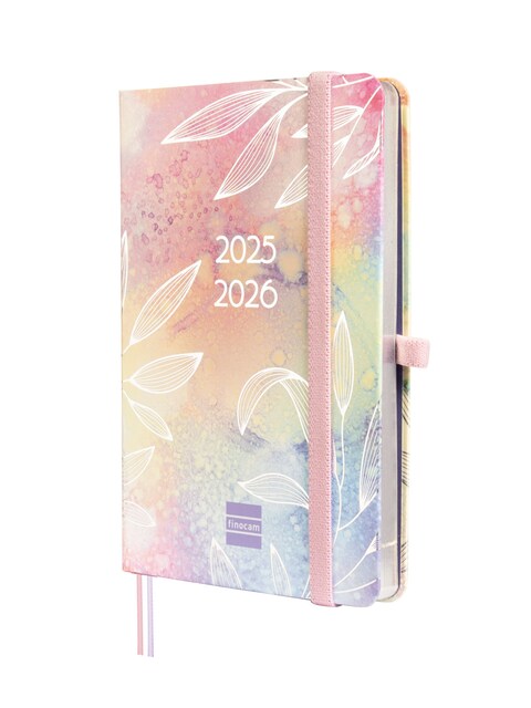 Imagen 0 de Agenda 18 meses julio 2025-diciembre 2026 Mínimal M3-100x150 mm semana vista horizontal Pretty Finocam internacional multilingüe