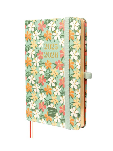 Imagen 0 de Agenda 18 meses julio 2025-diciembre 2026 Mínimal M3-100x150 mm semana vista horizontal Daisy Finocam internacional multilingüe