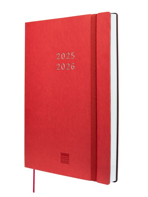 Imagen 0 de Agenda 18 meses julio 2025-diciembre 2026 Mara Y10-140x204 mm semana vista vertical Finocam rojo internacional multilingüe