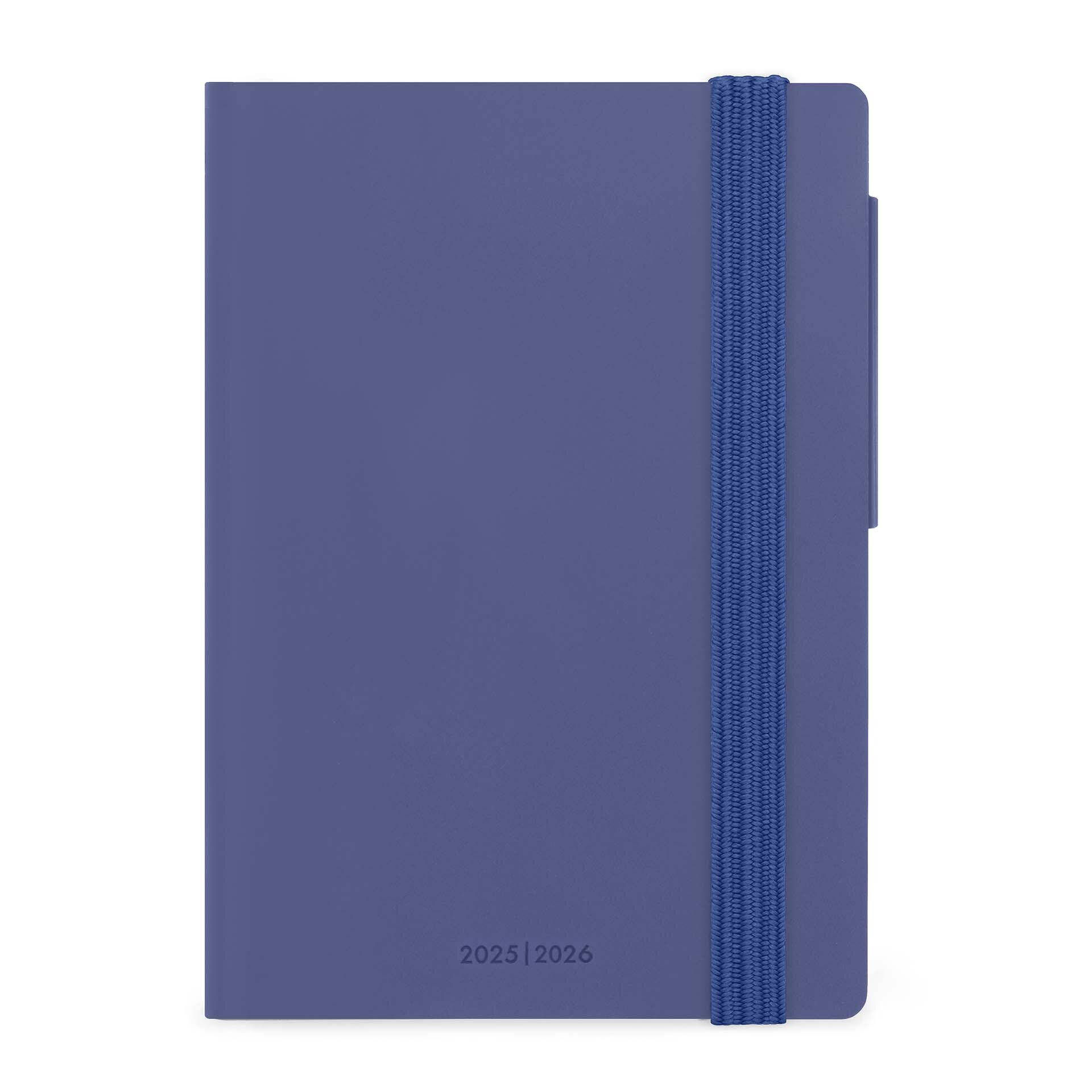 Agenda semana vista 16 meses 25/26 small Legami Future Dusk Multilingüe Azul-1
